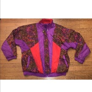 80s  NOUVEAU MONDE SPORT 1X Splatter Windbreaker